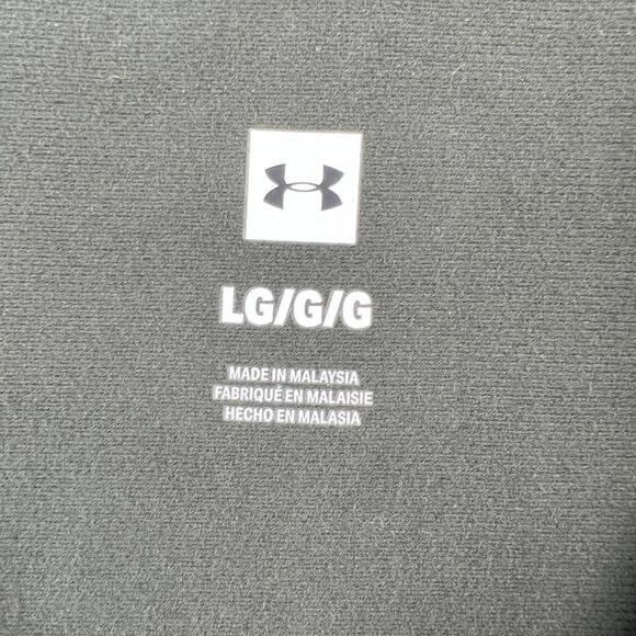 New Under Armour Men Khaki Gray Full Zip Jacket Stripes Long Sleeve Sport US L - Picture 7 of 9